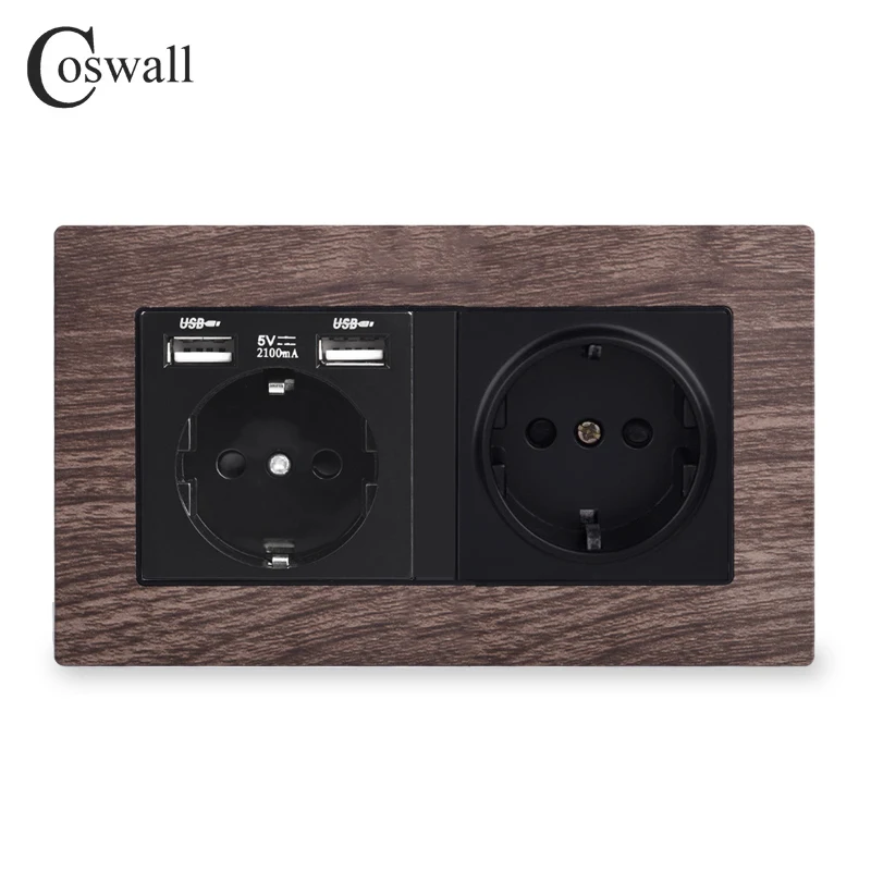 COSWALL 1/2/3/4 Gang 1/2 Way On / Off Кулисный ключ настенный выключатель света с синей