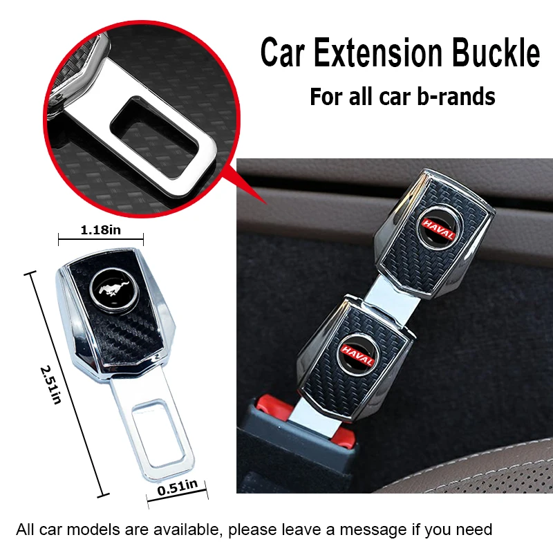 

1pcs Car Black Seat Belt Extension Buckle Metal for Dio Civic 8 10 2008 4d Accord 2003 2007 8 Fit Crv Freed Hrv Car Accessories