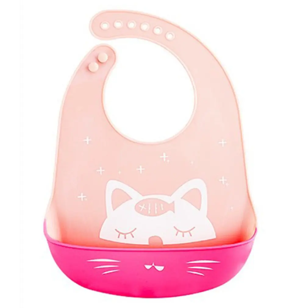 

Нагрудники для младенцев, милый водонепроницаемый силиконовый нагрудник, слюнявчик для кормления младенцев, мультяшный регулируемый Фарт...