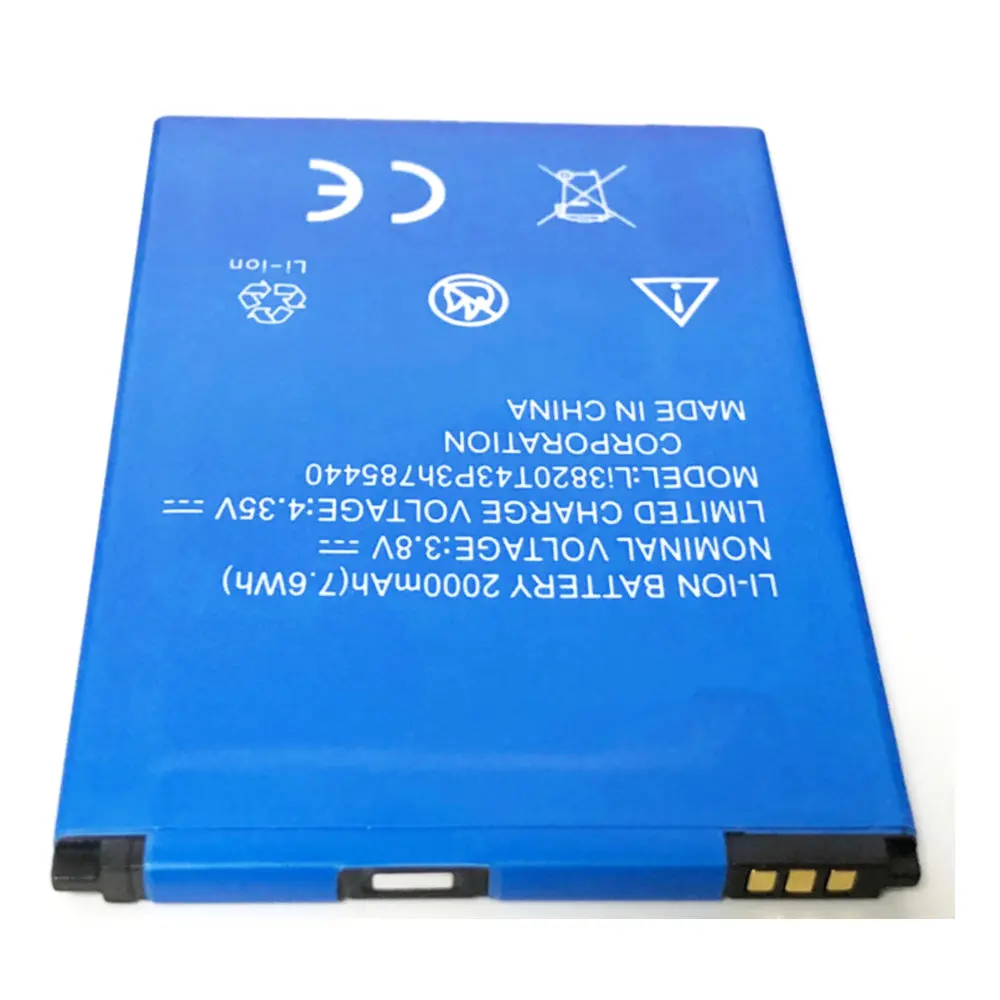Сменный аккумулятор Li3820T43P3h785440 2000 мАч оригинальный размер батареи для ZTE Blade L370 L2