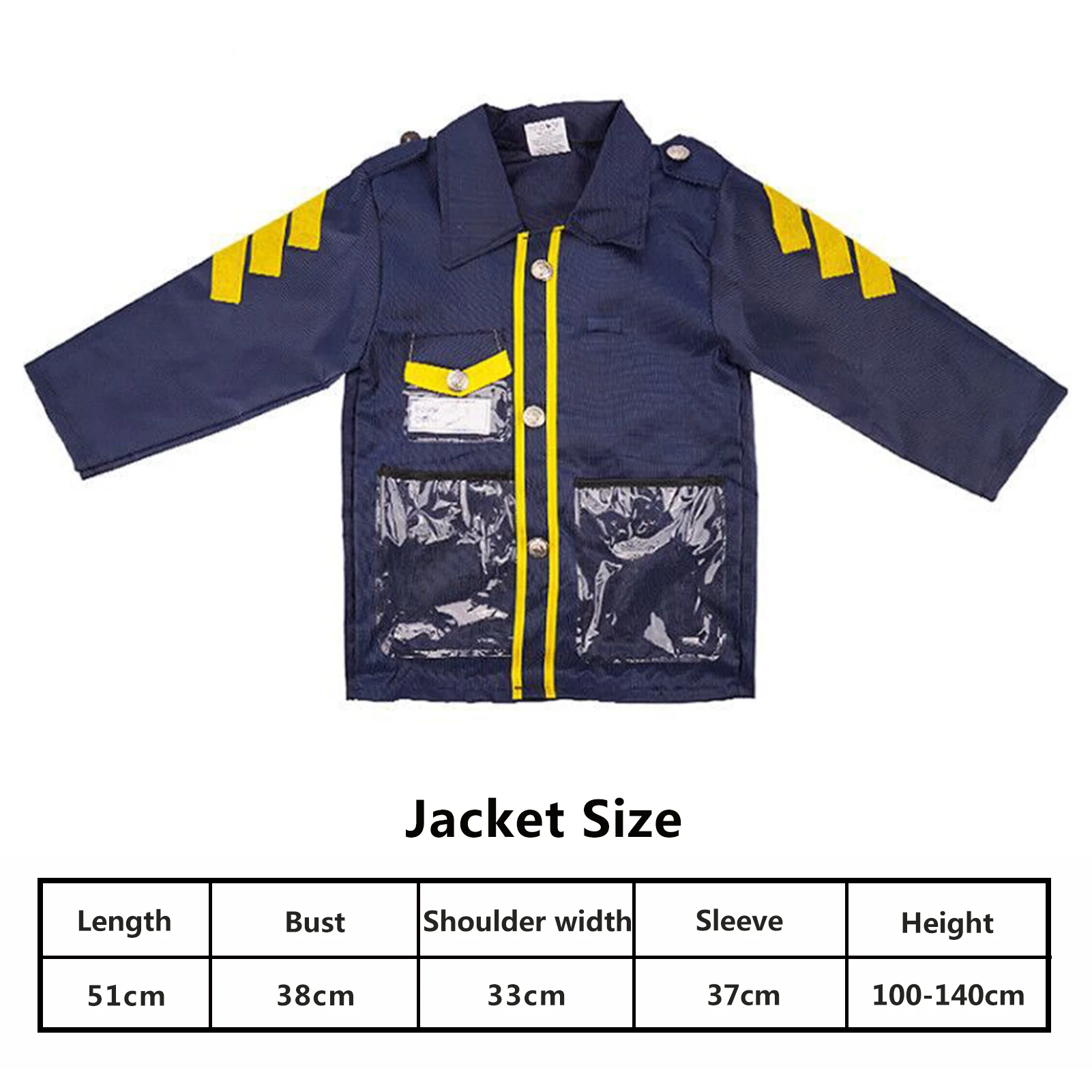 

Children Traffic Special Police Pretend Play House DIY Carnival Party Performance Policemen Uniform Kids Cosplay Costumes