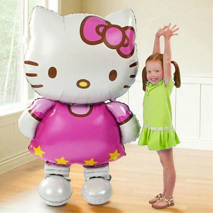 114*70cm Large Size Hello Kitty Cat Foil Balloon Cartoon Wedding Birthday Party Decoration Inflatable Air Classic Toys | Дом и сад