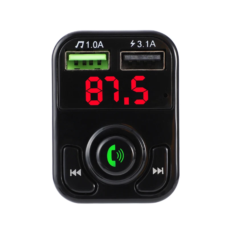 FM-трансмиттер автомобильный Bluetooth-совместимый с 5 0 FM-радио модулятор