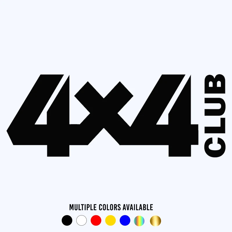 

CK2872# Various Sizes 4x4 club funny car sticker vinyl decal car auto stickers for car bumper window car decorations