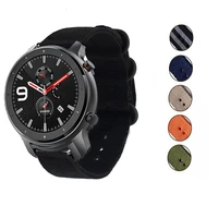 for garmin vivoactive 4 nylon watch band strap huawei watch gt gt2 46mm xiaomi huami amazfit gtr 47mm smart bracelet