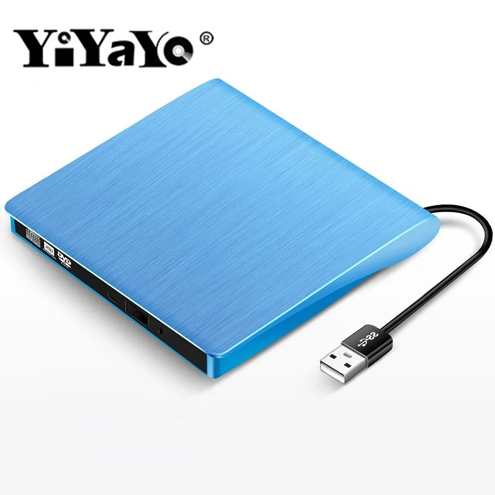 Внешний оптический привод YiYaYo USB 2 0 DVD RW для hp ноутбуков macbook MAC|Оптические