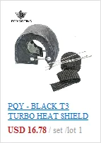PQY- Полный титан T3 турбо одеяло Турбо тепловой щит подходит: t2 t25 t28 gt28 gt30 gt35 и большинство t3 турбо PQY-TBF03