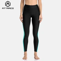 attraco women high waist swimming capris pants ladies patchwork swimwear capris pants boardshort sports swimming bottoms