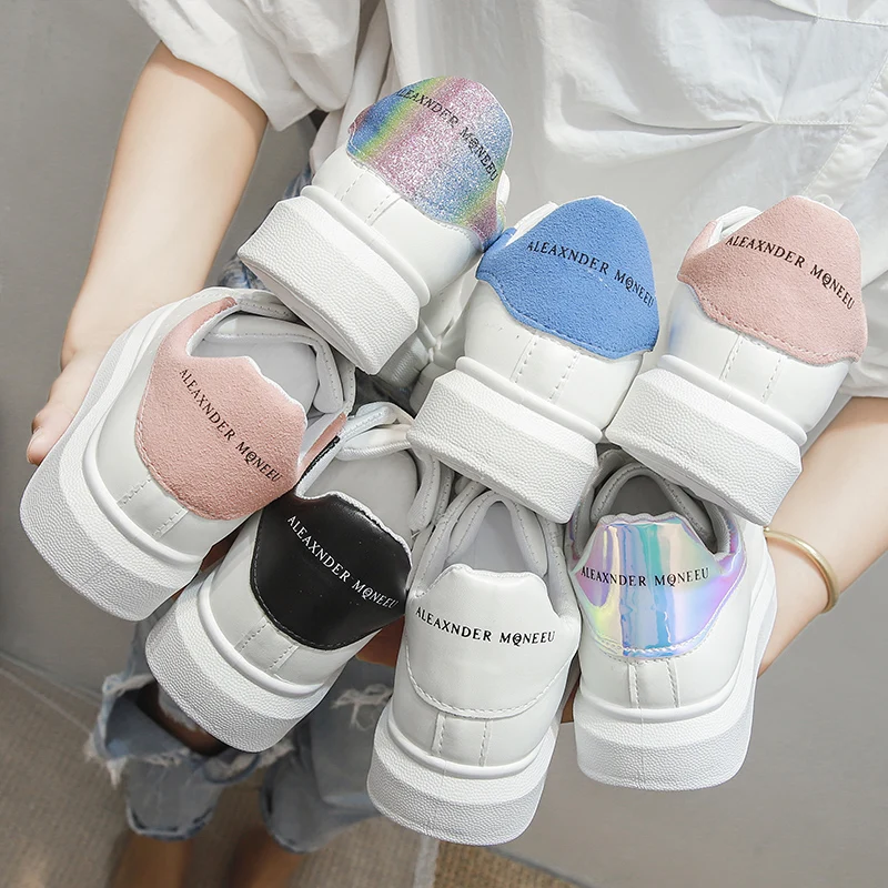 

Small White Shoes Wedge Basket 2021 Autumn Casual Female Sneakers Clogs Platform Designer Brand Luxury Women All-Match Flats Rou
