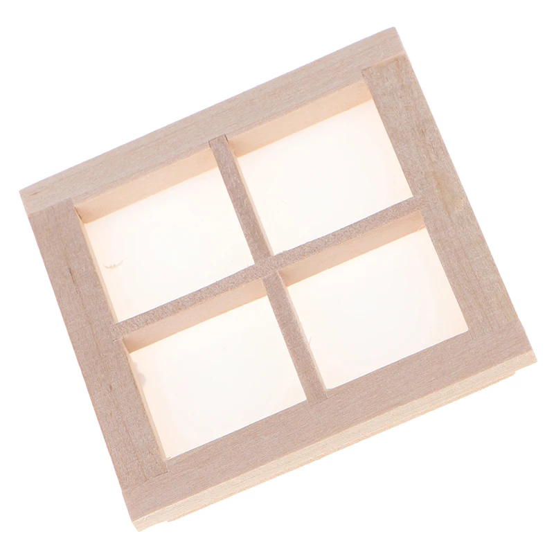 1 шт. 1:12 миниатюрные куклы для дверей и мебели сделай сам деревянные окон