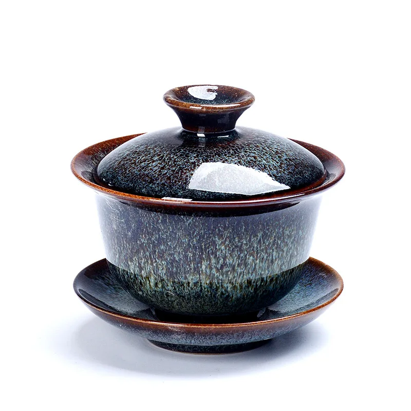 Фарфоровые Gaiwan китайские чашки кракле глазури чайная посуда | Дом и сад