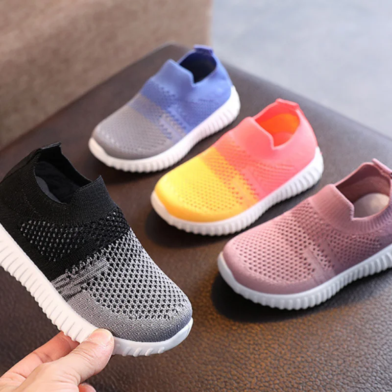 Детские туфли для отдыха Цвета в ассортименте вязаная одежда малышей Спортивная