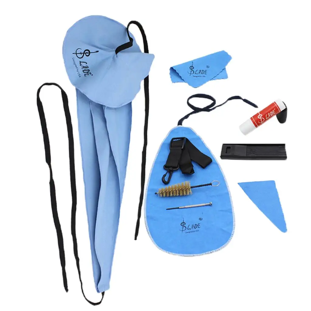 

10-in-1 Saxophone Cleaning Kit Cork Grease Thumb Rest for Sax Wind Instruments Accessories