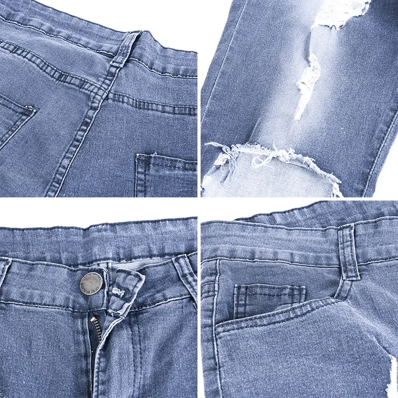 MJARTORIA модная уличная одежда мужские джинсы винтажные обтягивающие рваные в стиле