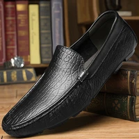 2021 new autumn men loafers shoes genuine leather classics black brown shoe man breathable or comfortable driving shoes for male