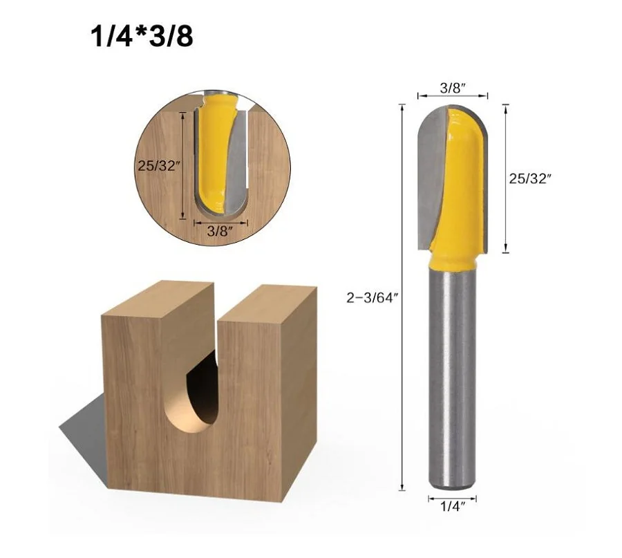 1 шт. 6 35 мм хвостовик с длинным лезвием круглый нос фреза для дерева долгий Reach Core