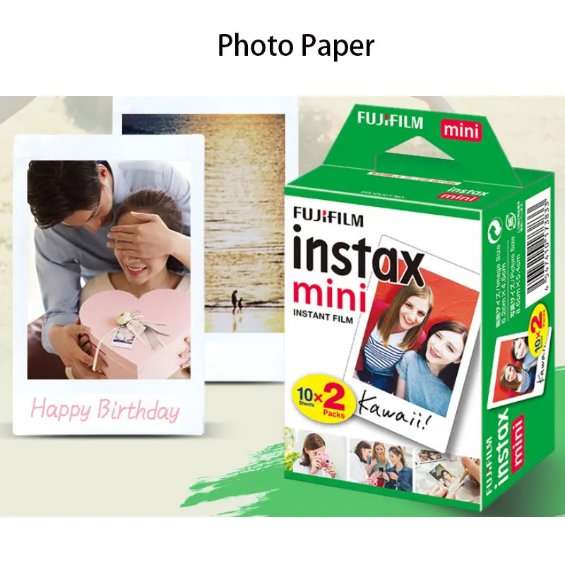 Набор фотобумаги Fujifilm Instax Mini 11 9 с белыми краями для мини-камеры LiPlay 7s 70 90 Fuji Camera 10 20