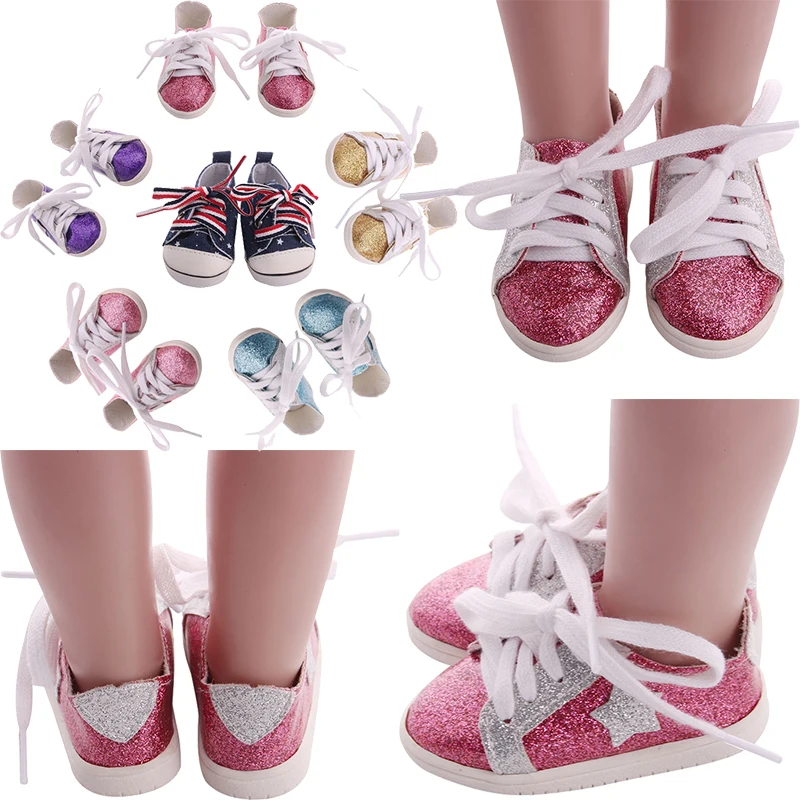 

Doll Shoes Cheerleaders Five-Pointed Star For 18 Inch American&43 Cm Born Baby Generation Girl's Russian DIY Toy Gift