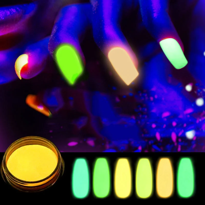 1 коробка блестящий порошок для ногтей 12 цветов|Блестки ногтей| |