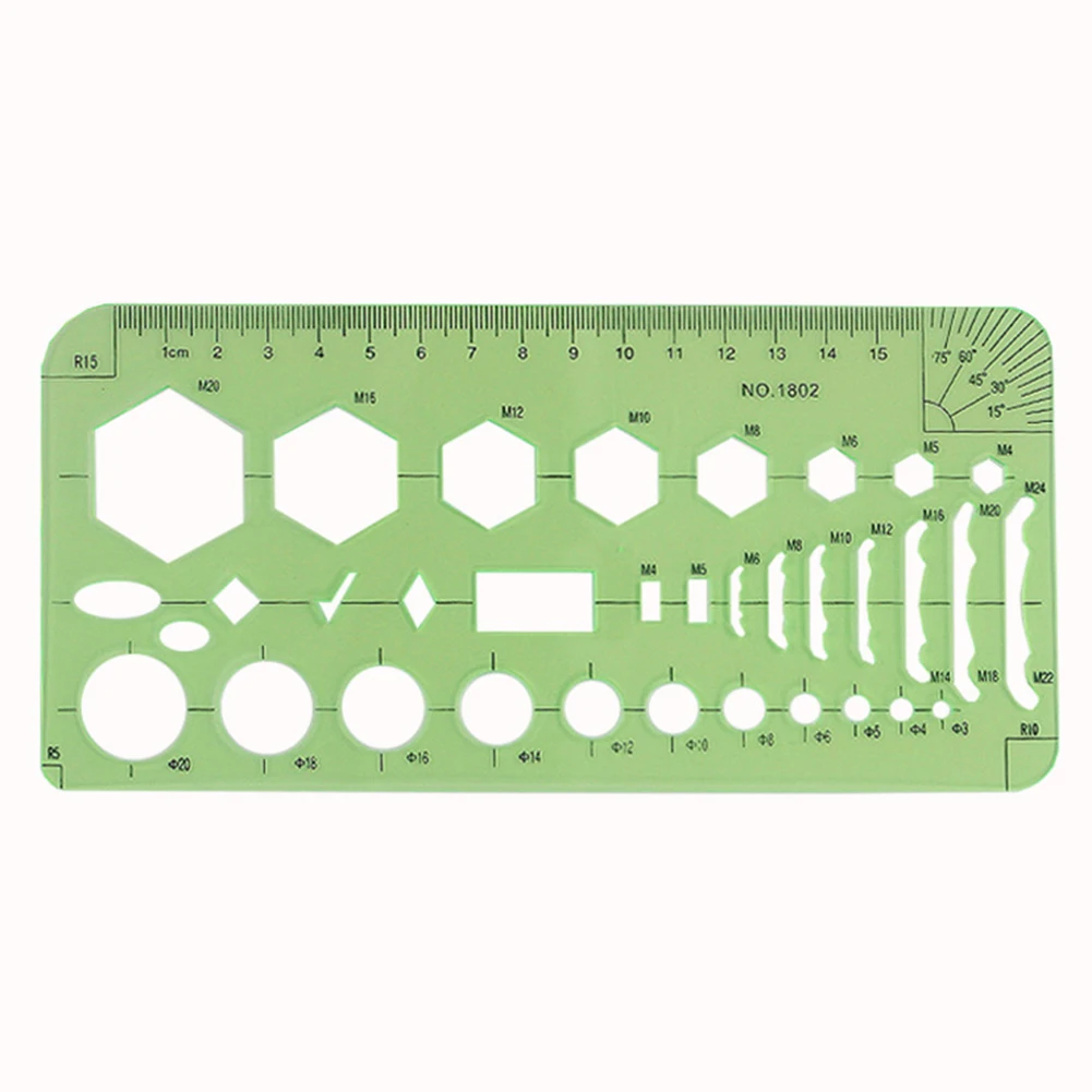 

Practical Portable Furniture Drawing Technical Architectural Template Ruler Professional Drafting Tool House Plan Stencil PS
