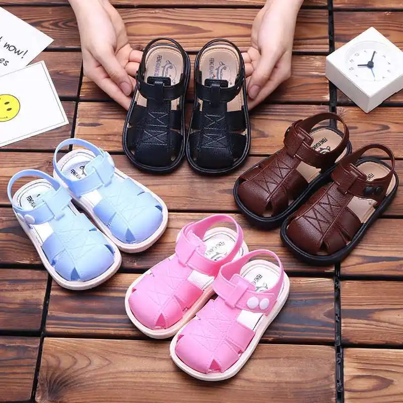 Toddler Newborn Baby Boy Girl Soft Sole Shoes Leather Sandles Prewalker Summer Baby Shoes 1-3Y