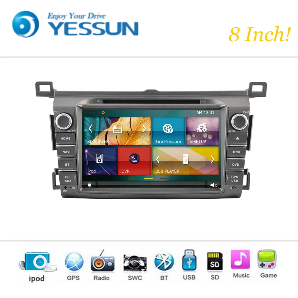 Автомобильный DVD плеер Android Wince система для Toyota Rav4 2013 2014 Авто Радио Стерео GPS