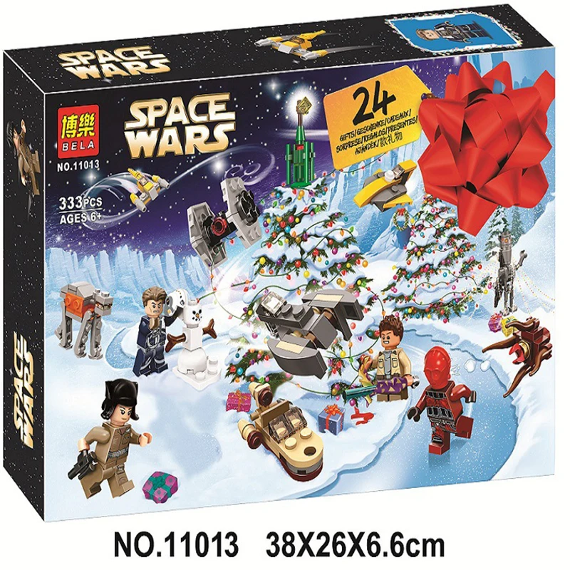 

New Friends Advent Calendar Star Space Warsing City Christmas Toys Gift For Children Building Block Bricks