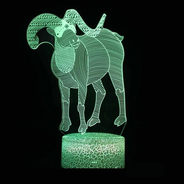 Китайский Зодиак 3D светодиодная лампа 7 цветов Изменение USB 3d светодиодный светильник для ребенка спящий ночной Светильник детский праздничный подарок для подруги