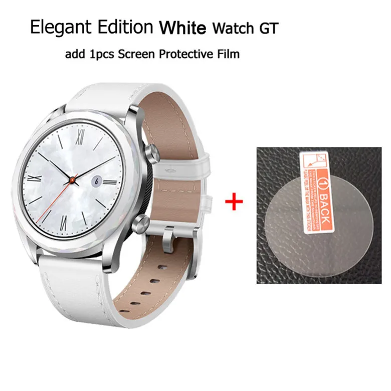 Elegant White n Film HUAWEI WATCH GT Active Edition умные спортивные часы 1,3" AMOLED цветной экран Heartrate gps для плавания, бега, велоспорта, сна - Цвет: Elegant White n Film