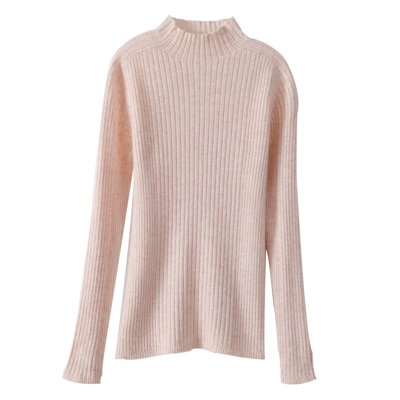 

Autumn and winter half high neck slim sweater for women sweaters fall 2020 women
