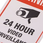 10 шт.лот, водонепроницаемые ПВХ наклейки для видеонаблюдения, предупреждающие знаки 103E