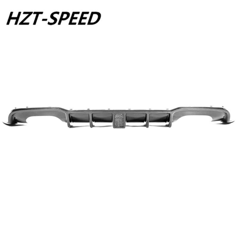 A3 S3 Carbon Fiber Rear Bumper Lip Diffuser Spoiler With LED Lights For Audi S-line 2017-2019 | Автомобили и мотоциклы