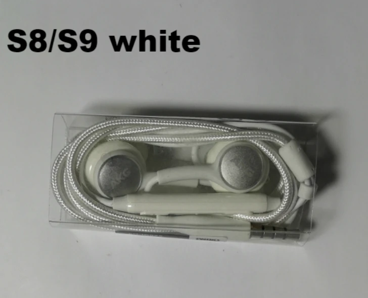 S8 S9 white no box Наушники AKG IG955 3,5 мм с внутриканальным регулятором громкости и микрофоном для смартфонов Galaxy S10 S9 S8 S7 S6 S5 - Цвет: S8 S9 white no box