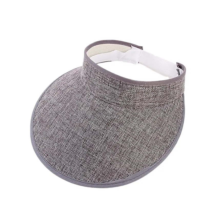 Солнцезащитные козырьки для женщин модные шапки из искусственного льна