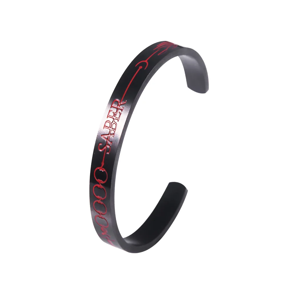 

Anime Fate/Stay Night High Quality Stainless Steel Open Bracelet Cosplay Love Brand Couples Bracelet Birthday Valentine's Gifts
