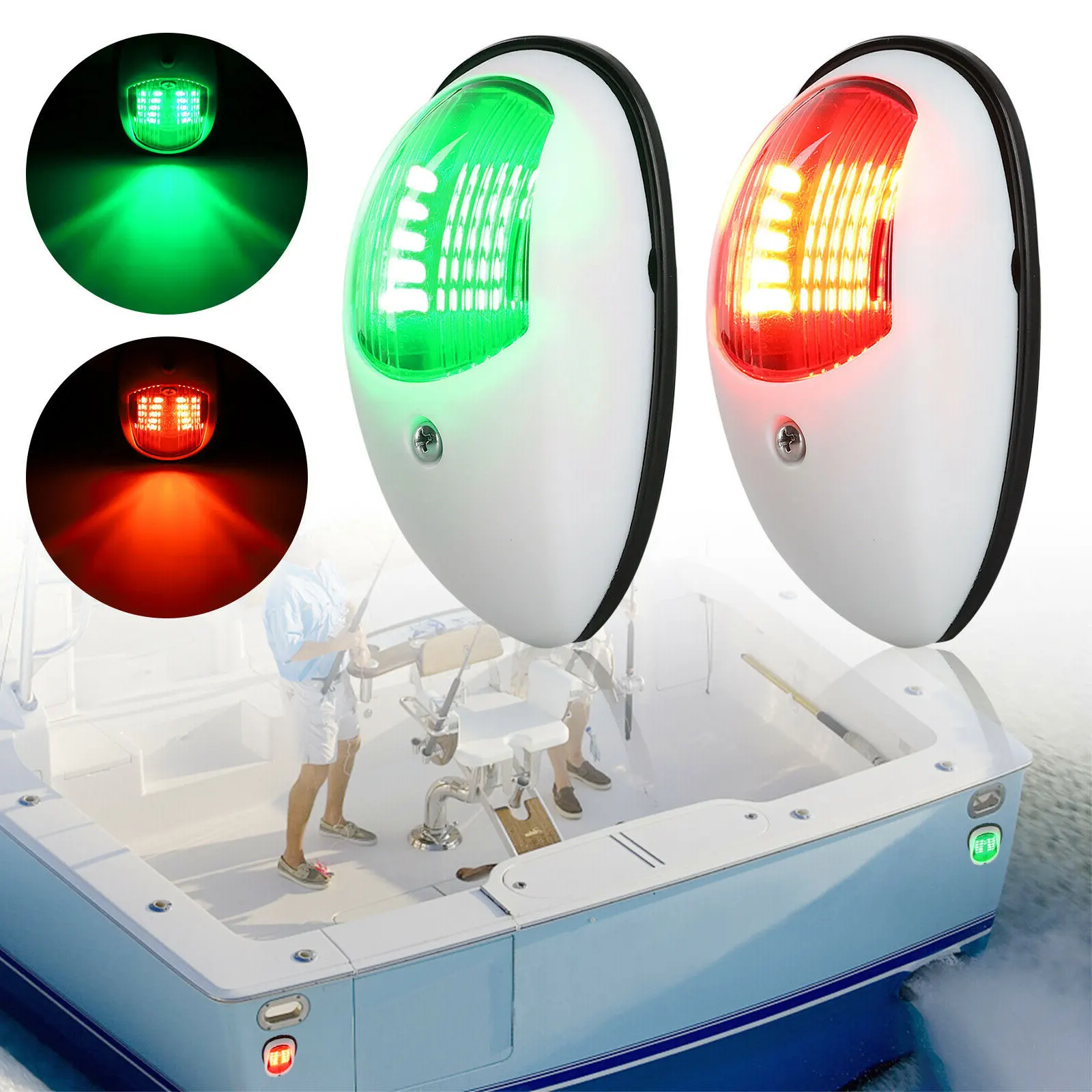 2 шт. навигационный Светильник Универсальный 10 в до 30 ABS светильник сигнальная