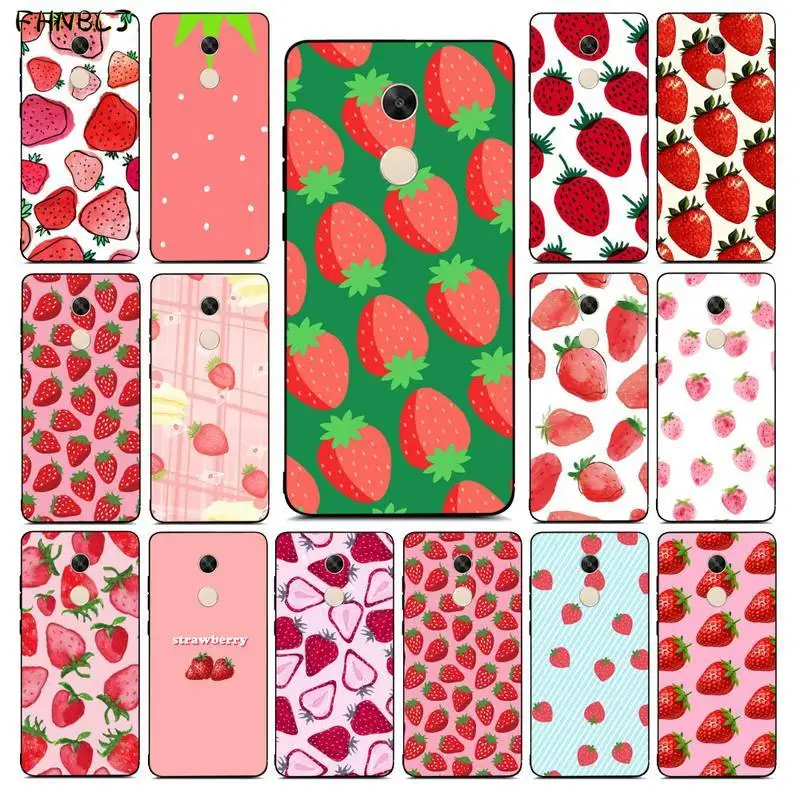 Чехол для телефона FHNBLJ ярких цветов с рисунком фруктов клубники RedMi note 9 4 5 6 7 5a 8 8pro