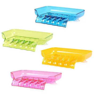 1 шт. пластиковая мыльница-водопад аксессуары для ванной комнаты дренаж мыла