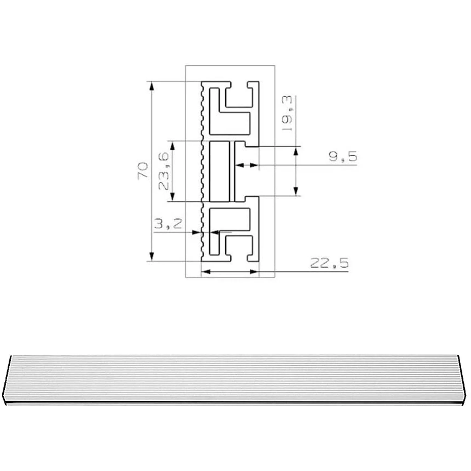 

Useful Woodworking Gauge Engraving Machine 450-1220MM Secure Aluminum Alloy For Band Saw Table Saw Circle Saw