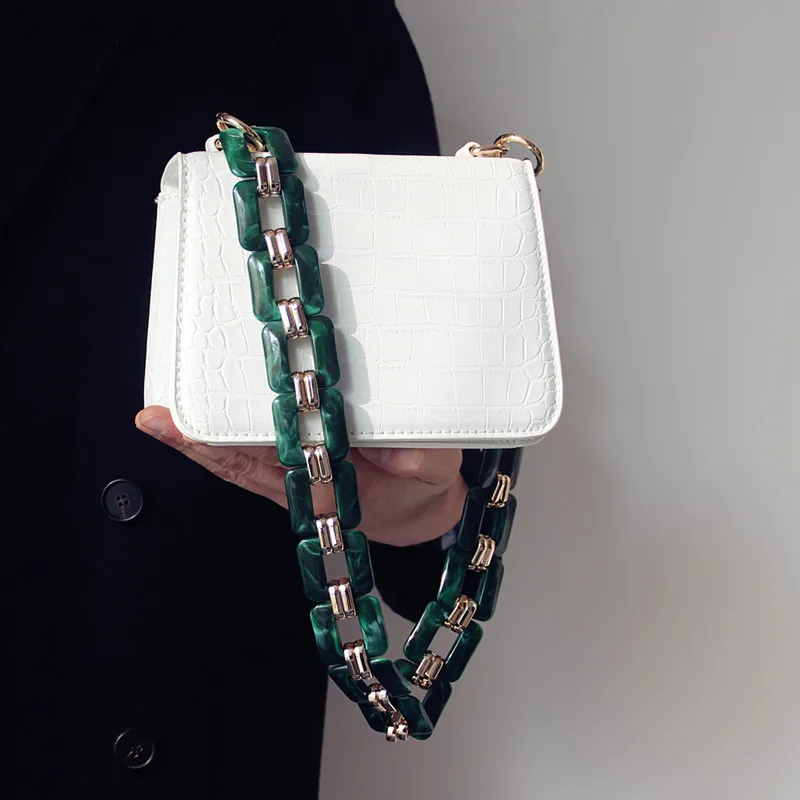 Цепочка-клатч для женщин сменный роскошный ремешок сделай сам из акриловой смолы