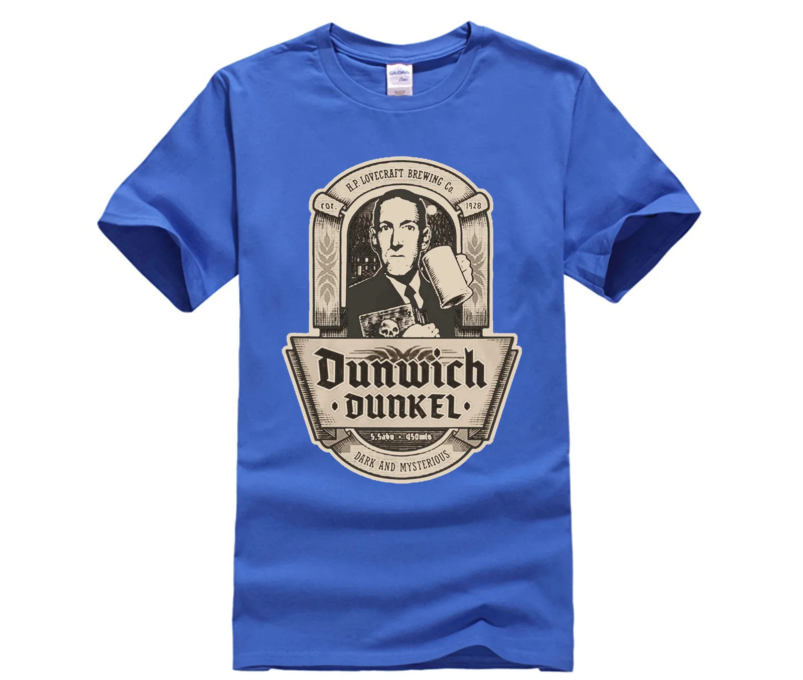 Повседневная футболка брендовая модная мужская с принтом Мужская хлопковая DUNWICH