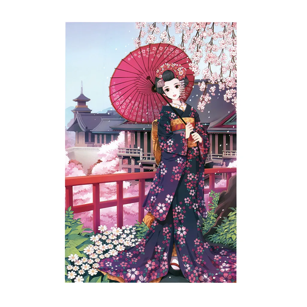 Головоломка для взрослых 1000 штук Сакура леди взрослые дети игрушки домашнее
