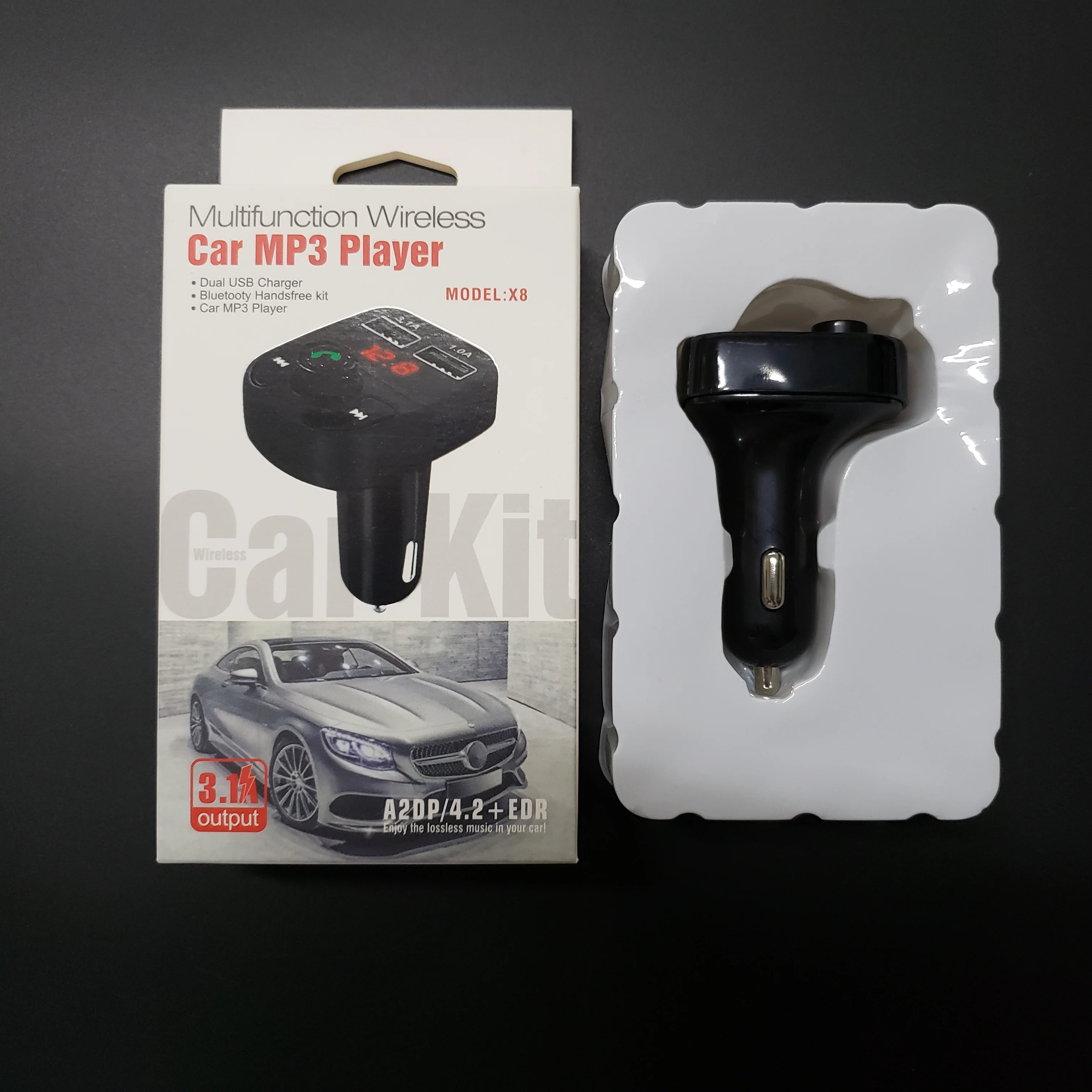 Fm-передатчик Aux модулятор Bluetooth громкой связи автомобильный комплект автомобильный аудио mp3-плеер с 3.1A Быстрая зарядка двойной зарядное устройство usb