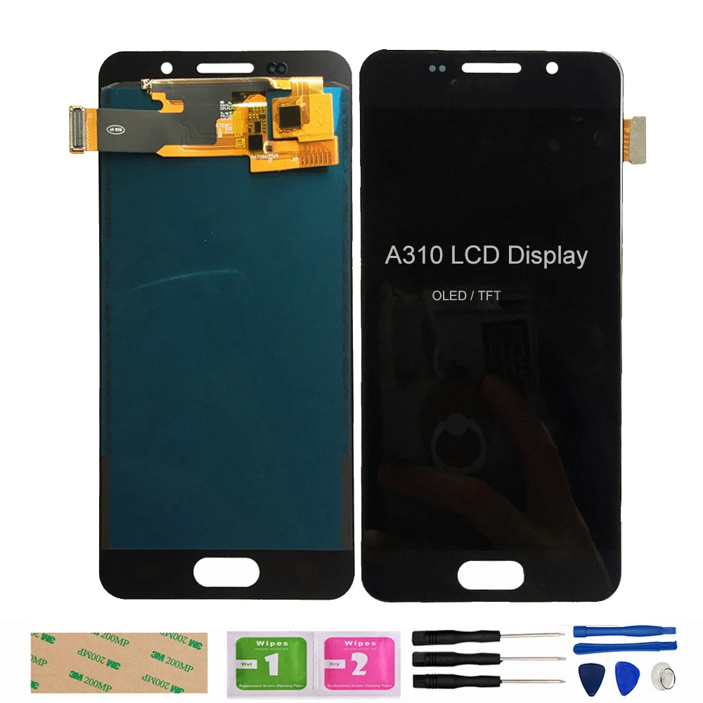 

TFT/OLED A310 LCD For Samsung Galaxy A3 2016 A310 A310F A3100 lcd Display Touch Screen Digitizer Assembly Repair Parts 100% Test