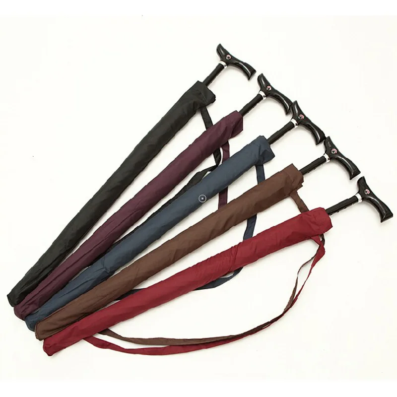 

Large Crutches Umbrella Sun Strong Windproof Sunscreen Old Gift Rain Umbrellas Mountaineering Umbrellas Regenschirm Gift SY300