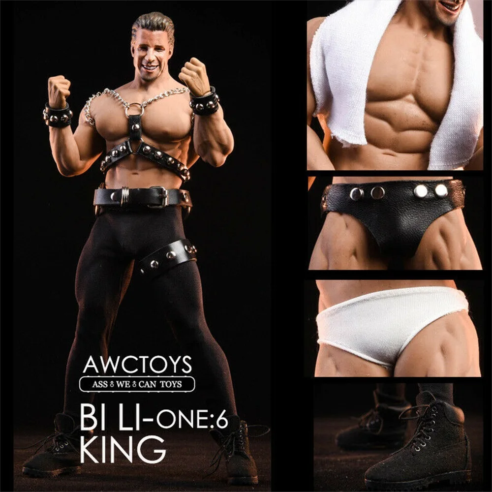 Коллекция 1/6 года AWCTOYS AWC01 Bi Li King Head Sculpt и комплект одежды подходит для M35 Muscler кукла