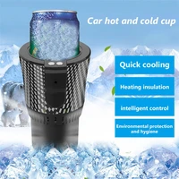 car auto coffee beverage cooling heating cup interior part accessory cooler organizer drink water cup holder mini refrigerator
