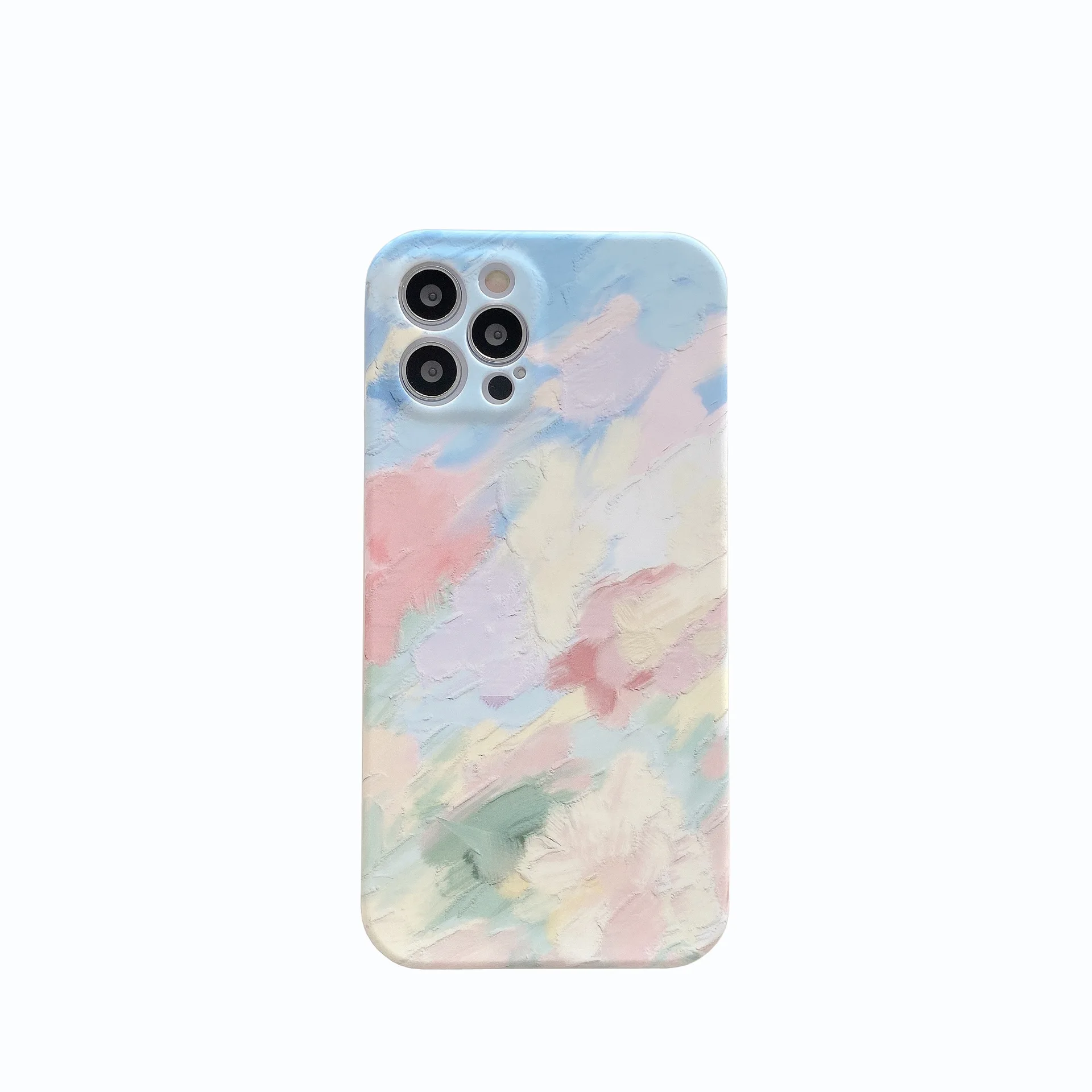 

Colorful Oil painting Graffiti Soft Silicone Phone Case For iPhone 12 12Pro Cases For iphone 11 Pro Max X XS XR 7 8Plus Cover