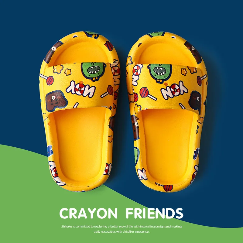 Children's Slippers Summer Boys and Girls Indoor Household Home Children's Bathroom Antiskid Soft Bottomed Baby Slippers