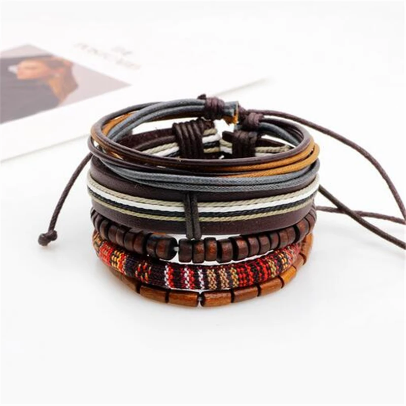 Женские сапоги в этническом стиле 5 шт./компл. деревянные бусины форме двойного